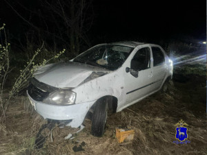 По предварительным данным ГАИ СО, 24 апреля в Октябрьск 44-летний водитель, управляя автомобилем Renault Logan, допустил съезд в кювет с последующим опрокидыванием.