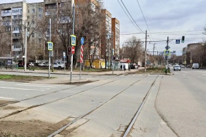 Ремонт трамвайных путей начался на перекрестке улицы Промышленности в Самаре