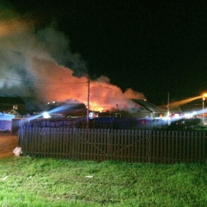 В посёлке городского типа Новосемейкино тушили пожар ранга 1-БИС