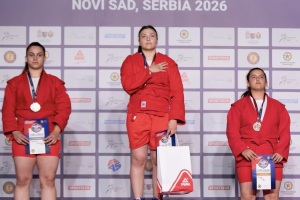 В Сербии завершилось Первенство Европы по самбо среди юниоров, где самарская спортсменка Екатерина Фадеева завоевала золото среди девушек от 18 до 20 лет в весовой категории до 80 кг.