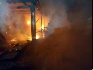 Сегодня ночью в Похвистневском районе загорелся дом
