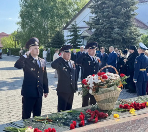 В День Победы в Великой Отечественной войне руководство Сызранского линейного отдела приняло участие в торжественных мероприятиях