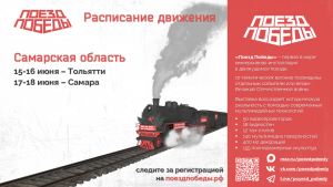Уникальный музей «Поезд Победы» посетит Самарскую область