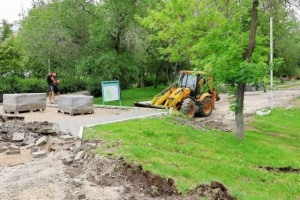 Второй этап благоустройства начали в парке им. Н.А. Щорса в Самаре