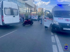 25 июня водитель автобуса ГАЗель на улице Авроры в Самаре допустил столкновение с мотоциклом Kawasaki