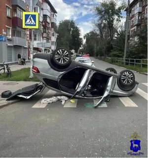 29.06.2026 в 12:20 на улице Скляренко, в районе дома № 8  в Самаре  Lada Vesta  столкнулась с пассажирским .автобусом марки Lotos.