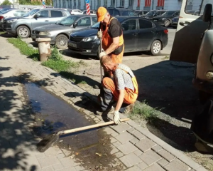 В Самаре продолжается ремонт пешеходных зон.