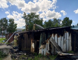 В Челно-Вершинском районе на площади 100 квадратных метров горели надворные постройки
