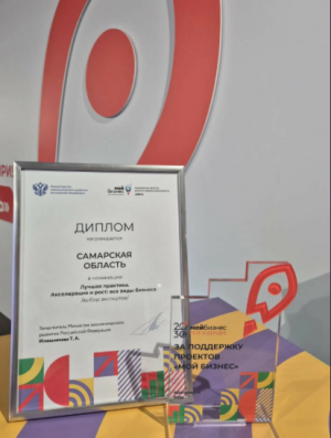 Практики Самарской области по поддержке предпринимательства отметили на федеральном уровне. Регион стал победителем федеральной премии «Мой бизнес» в номинации «Лучшая практика.