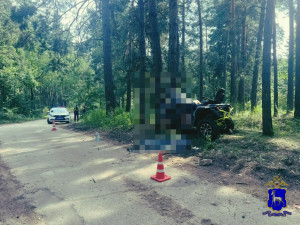 25 июля водитель квадроцикла, двигаясь по лесной дороге, от базы отдыха Дубрава в сторону автодороги " Ягодное-Алые Паруса",  не справился с управлением и врезался в дерево.
