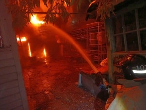 Ночной пожар в городе Похвистнево: один человек пострадал