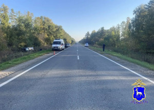 В Красноярском районе 19-летний водитель перевернул машину в кювет