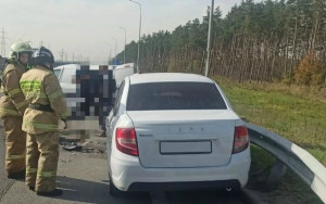 В Ставропольском районе специалисты пожарно-спасательного отряда выезжали на место ДТП