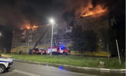 В Новокуйбышевске большой пожар в многоэтажке тушили всю ночь