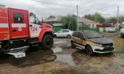 Пожар в селе Обшаровка Приволжского района