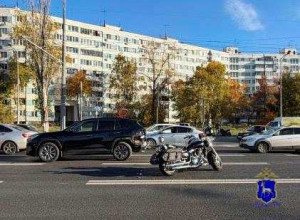 ДТП с мотоциклом произошло в Промышленном районе г. Самары