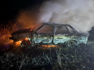 В Красноярском районе произошло возгорание в движении автомобиля