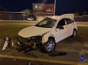 25 октября в Красноглинском районе Самары в 21:52 на Московском шоссе столкнулись Lada Vesta и Lada Granta.