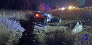 28 октября в Сергиевском районе  автомобиль ВАЗ-211440 на автодороге съехал в кювет и перевернулся. Пострадали 4 человека.